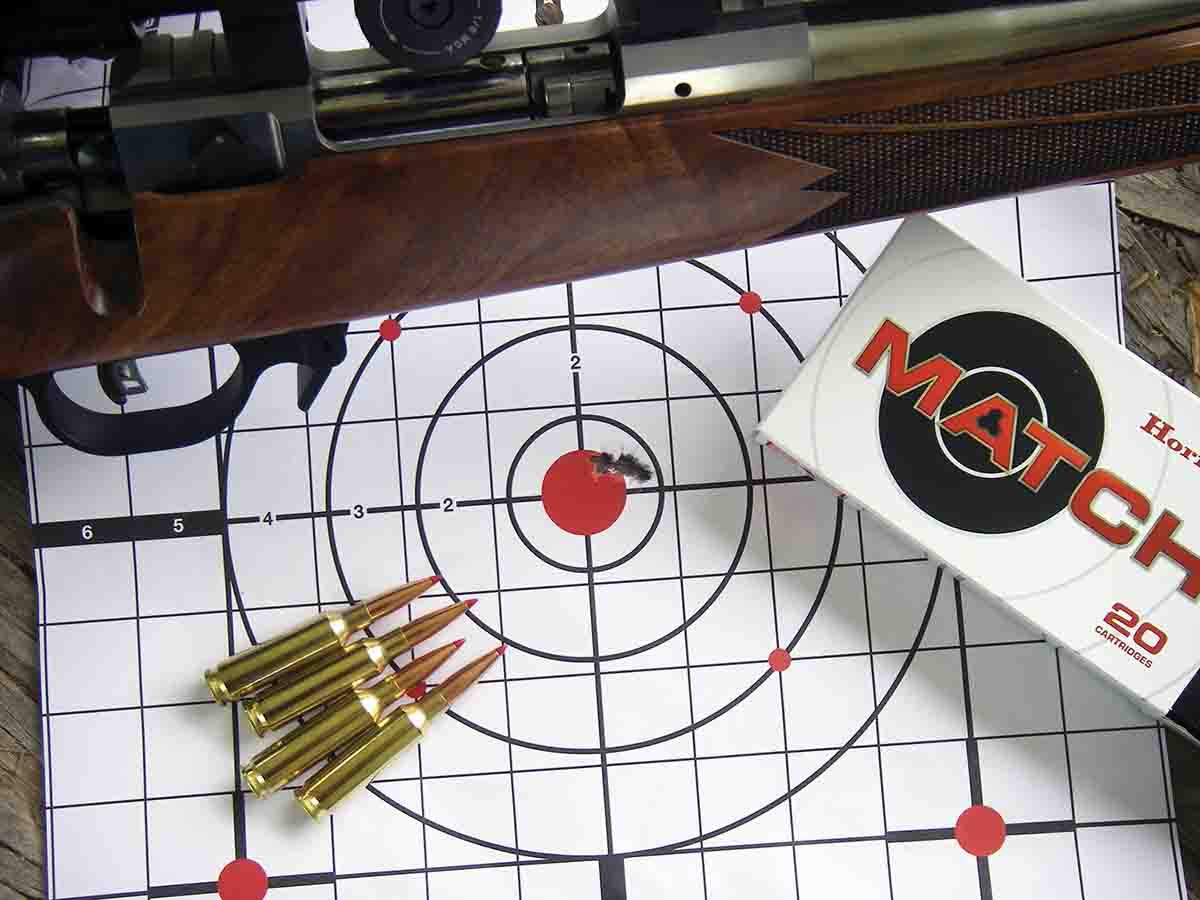 The Mk. X 6.5 Creedmoor produced groups that hovered around .250 inch with Hornady 140-grain ELD Match ammunition.